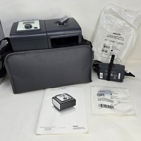 Philips Respironics REMStar Pro C-Flex+ CPAP Unit Carry Bag New Tube - Picture 1 of 10